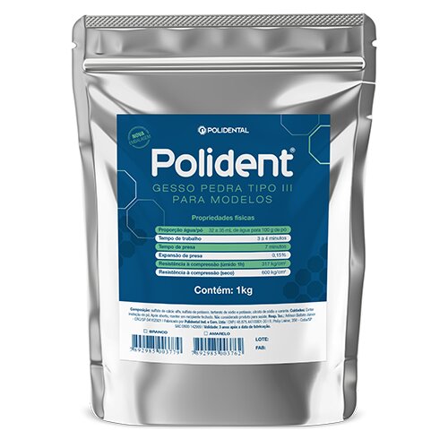 Gesso Pedra Polident Tipo III — linha Gessos da Polidental
