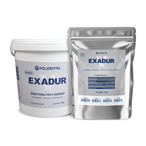 Gesso Exadur V — linha Gessos Especiais da Polidental